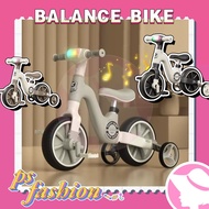 Beige Basikal Budak Kanak Bicycle Kids outdoor Tricycle Kids Stroller With Handle 3 Wheels Children 