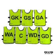 GXS Silky Netball Bibs Set of 7 pcs Junior/Senior Training Bib Sport Wear