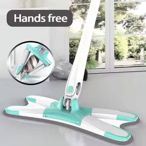 X-type Mop Floor Hand-free Spin Mop Squeeze Mop 360°Rotatable Flat Mop Floor Cleaning Household Lazy
