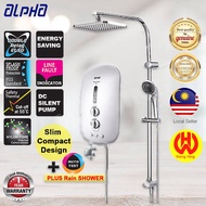 Alpha Water Heater Smart 18I Plus Inverter DC pump Rain Shower Silver