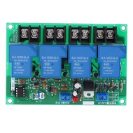 30A Relay Module Power Time Sequence Board 4 Channel Adjustable Sequential Controller Module 0.5-4s