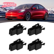 [PEASEE] 4Pcs Frunk Clip Reinforcement, 1131205 00 C Black Front Luggage Storage Bracket, Cowl Suppo