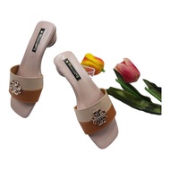 รองเท้าแตะ ไซส์ใหญ่ 41-45  BIgsize   มีไซส์เล็ก ไซส์ใหญ่ แบบสวม ส้นกลม  ส้นสูง 1  นิ้ว  รองเท้าผู้หญ