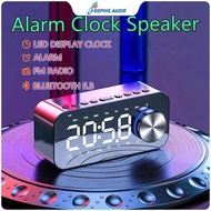 【COD】S16Pro Bluetooth 5.3 Speaker Multifungsi Hitam Tampilan LED Digital Jam Alarm Meja Subwoofer Ni