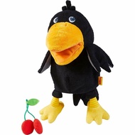 HABA 304203 Hand Puppet Raven Theo, the Cheeky Raven from the HABA Classic Orchard as Cuddly Hand Pu