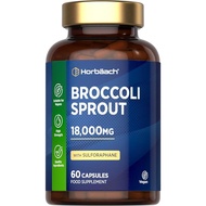 Broccoli Sprout Extract 18,000mg | Activated Sulforaphane Supplement | 60 Vegan Capsules | High Stre