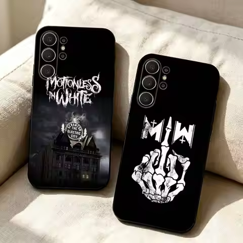 M-Motionless In White Soft Silicone Case for Samsung S26, S24, S21, S22, S23, S30, Ultra, Plus, FE, 