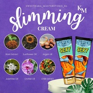 KM Sexy Slimming Cream By Kak KM (Fat Burning, Reduce Cellulite, Skin Firming Tightening) (100ml)