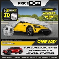 TOYOTA BZ4X Waterproof 3D Aluminum Film ONEWAY 3 Layer Car Cover