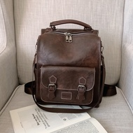 New store opening 50% discount for only three days2022 Women Leather Vintage Backpack Women Shoulder