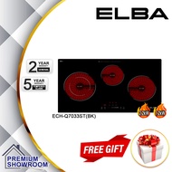(OFFER) ELBA Ceramic Cooker Built-In 3 Burner Ceramic Hob with SAFETY Child Lock ECHQ7033ST(BK) / El