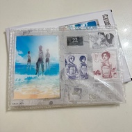 進擊的巨人 Anique 原畫大立牌 漫畫封面 第22巻 海的另一邊 ( 立牌 襟章 第22期 明信片 文件夾 看海 艾連 艾倫 eren 阿爾敏 米卡莎 mikasa 利威爾 里維 levi 兵長 