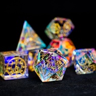 Magic Starry Sky COC Dice DND Dice Cthulhu RPG TRPG Dice Magic: The Gathering20Magic Circle