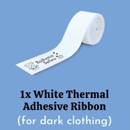 White Thermal Adhesive Ribbon For Mine Stamp and Textile Stamp