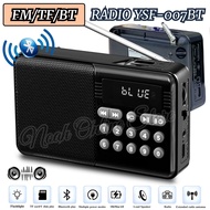 Radio Bluetooth USB/TF YSF-007BT Bisa Bluetooth Speaker + Senter Led + Lampu Led / Radio Clasik Serb