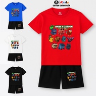 GROW A GARDEN Children's Cotton Clothing Set, Sizes From 7kg - 32kg, 95% Cotton 5%Spandex, Pants wit