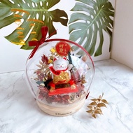 永生花 乾燥花 開業 開幕 招財貓 開運 入厝 財位 新年 禮物 喬遷