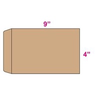 4 x 9 Brown Envelope 20pcs