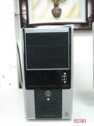 【全冠】9成新黑色SECC鋼板電腦主機殼(含風扇) VI5000BNS 24.3*41.6*49.3公分~(B2581)便宜賣