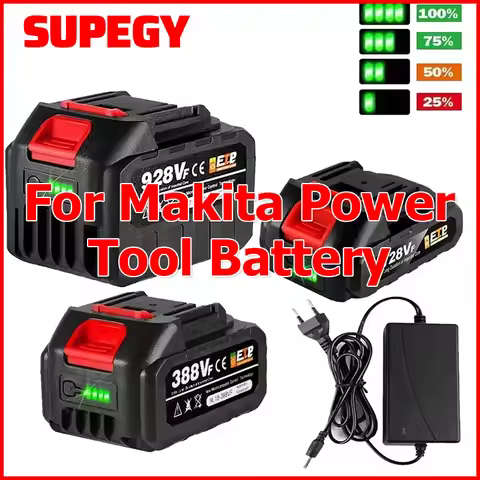 18V 388VF 22500mah 15000mAh 928VF 128VF Rechargeable Lithium Ion Battery For Makita BL1830 BL1840 BL