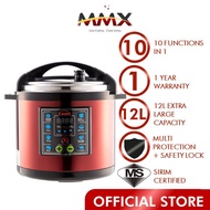 MMX Ewant YBD12-160 Red Electric Pressure Cooker (12L) + Marble Coating Pot