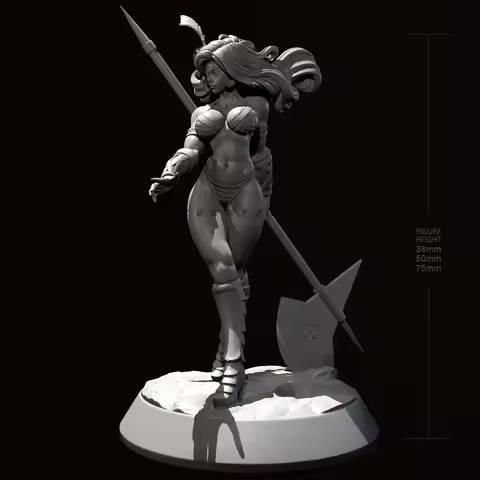 The height of man 38mm 50mm 75mm Resin model kit self-assembled and colored （3D Printing） TD-6506/3D
