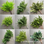 Wedding green artificial flowers, forest-style floor arrangements, wedding ceiling flowers, stage we