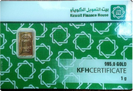 Kuwait Finance House KFH - 1 gram gold bar 995
