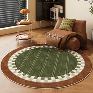 Italian minimalist style round carpet, dopamine crawling rug, bedroom bedside rug, thick and soft li