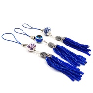 Ya Fan Hall Cloisonne Tassel Fan Ear Female Fan Pendant Folding Fan Fan Pendant Fan Accessories Pend