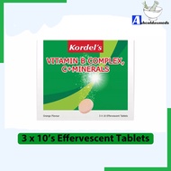KORDEL'S Vitamin B Complex, Vitamin C + Minerals 3x10's Eff tablets