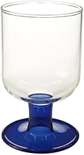 Keystone Bottom Half Color Goblet Blue Diameter 3.0 x H 5.1 inches (7.5 x 13 cm) KI014595 Cup Glass 