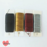 BDRBA Floral Paddle Wire, 22 Gauge Flexible Florist Green Wire, DIY Floral Arrangements Ribbon Makin
