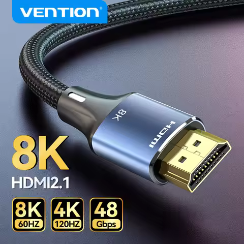 Vention HDMI-Compatible 2.1 Cable 8K/60Hz 4K/120Hz for Xiaomi Mi Box PS5 Dolby Vision 48Gbps HDMI-Co