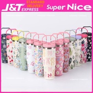 SN_ 900ml Tumbler Thermos Bottle with Straw Aesthetic Tumbler Botol Air Tahan Sejuk Aquaflask Tumble