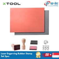 xTool Laser Engarving Rubber Stamp Set 2pcs Laser Engraver Accessories DIY laser projects DIY Crafts