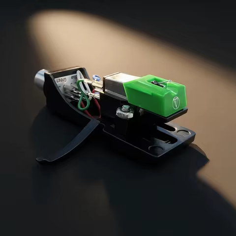 AT95E Moving Magnetic Cartridge Stylus Aluminium Alloy Headshell Holder Connect For LP Vinyl Record 