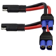 EC5 to SAE Cable, EC5 F/M Plug to SAE Connector Power Automotive Cable Wire 10AWG for Car Motor Sola