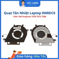 FAN Dell Inspiron 7370 7373 7380 0W8DC0 W8DC0 laptop cooling FAN original - LIKENEW