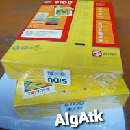 A4 80 gram sidu it 210 lemon colored hvs paper, 500 sheets