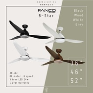 [INSTALLATION] - FANCO B-STAR 36 / 46 / 52 Inch DC Motor Ceiling Fan with 3 tone LED Light and Remote Control