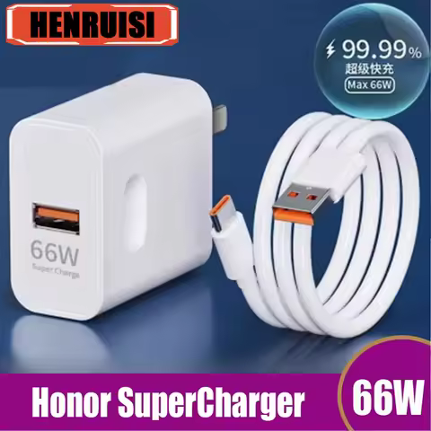 6A 66W Super Fast EU US Wall Charger For Huawei Mate 40 50 60 P50 Nova 8 9 10 Honor 90 100 X8 X9 Mag