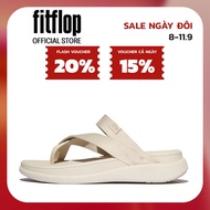 Dép Xăng Đan Nữ FitFlop F-MODE Go Đai Webbing Đế Cao Xỏ Ngón - Beige - IX6-A99