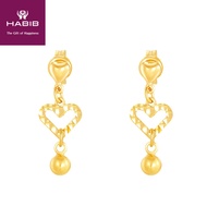 HABIB Kaiya Yellow Gold Earring, 916 Gold