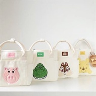 小熊維尼, 抱抱龍, 火腿豬, 奇奇與蒂蒂雙用帆布袋 (可手挽或斜孭/Disney/迪士尼/Toy story/玩具總動員/chip and dale/Winnie the pooh/多功能大容量包/