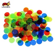 [lahomia] 100pcs Count Bingo Chips Markers for Bingo Card Adult Party Toys Mixed Color