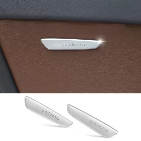 Emblem For Audi Exclusive Sticker 2pcs Exclusive Door Armrest Sticker For Audi Sline RS3 RS5 A6 A7 T