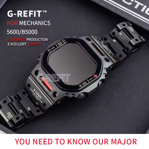 G-Refit Mech Style Robot GWB5600 DW5600 GMWB5000 G5600 Titanium GWM5610 Stainless Steel WatchCase Me