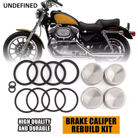 Front/Rear Brake Caliper Rebuild Kit 44313-00 for Harley Sportster XL Dyna Softail Touring Road King