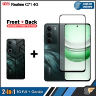 2in1 Tempered Glass Full Free Garskin Realme C73 Realme C71 4G Realme C75x Realme C75